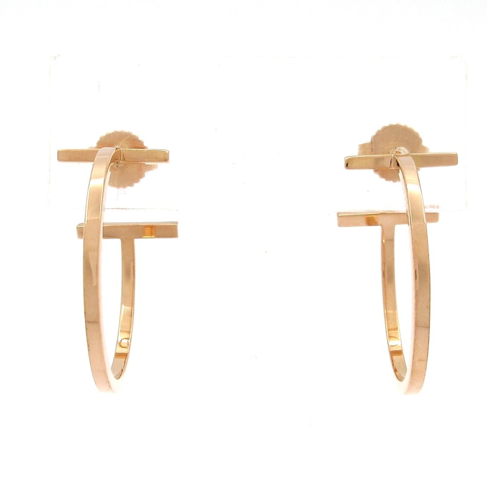 Tiffany & Co. T Wire Hoop Earrings Medium Earrings
